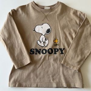 Zara Snoopy Long Sleeve Shirt Size 4-5